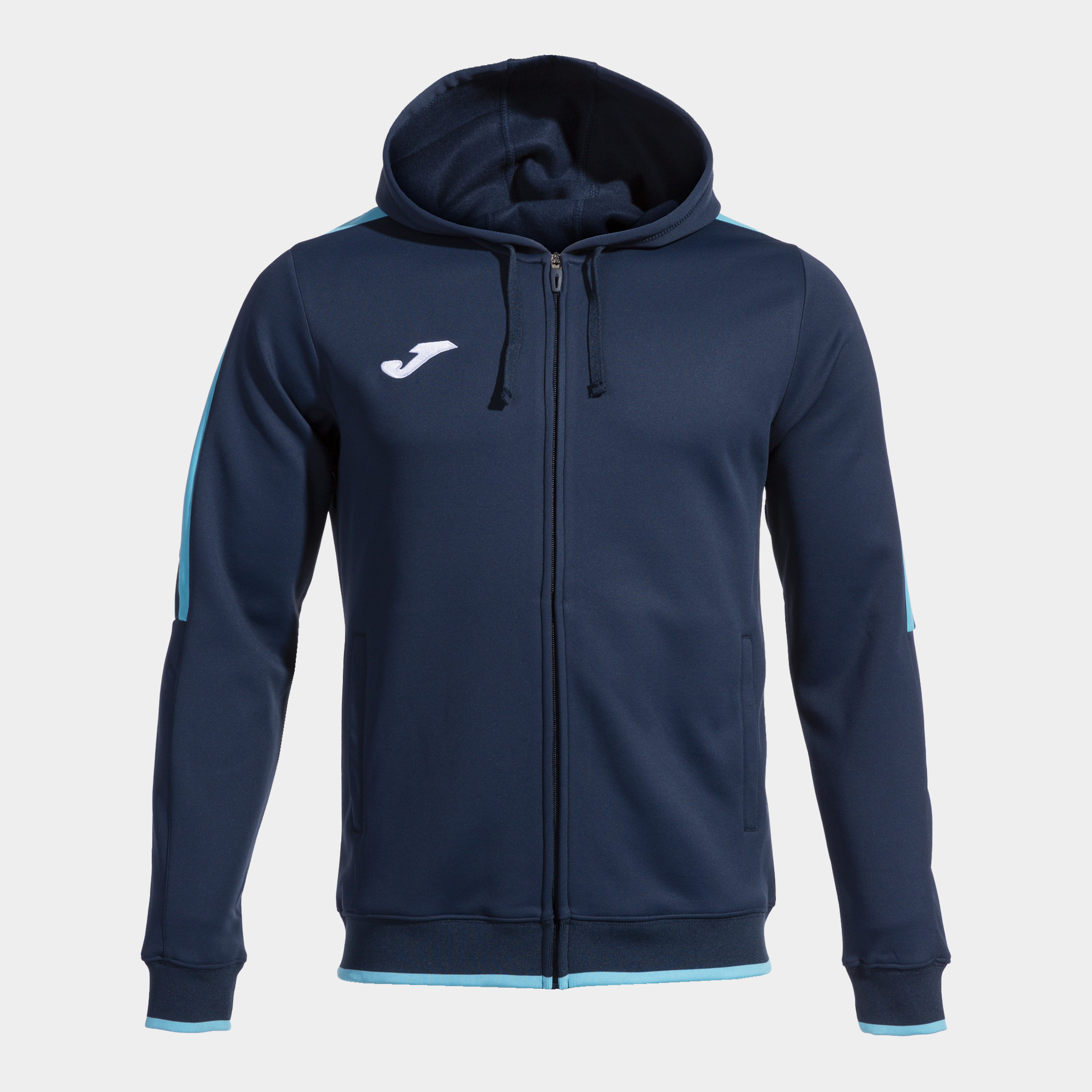 JOMA CHAQUETA CON CAPUCHA OLIMPIADA MARINO TURQUESA FLÚOR Talla 4 (6XS) Niño Junior