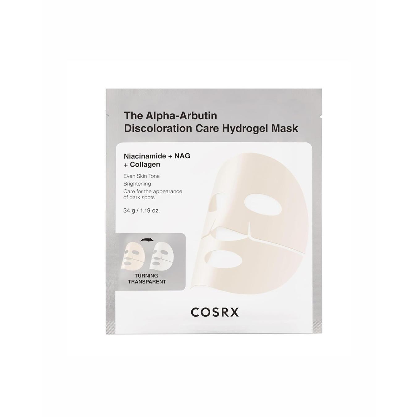 COSRX Mascarilla Facial The Alpha-Arbutin Discoloration Care Hydrogel Mask