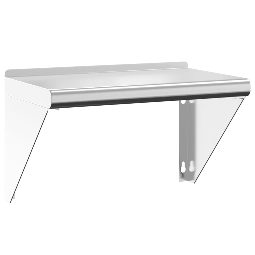 Vidaxl Estante de Pared de Acero Inoxidable Plateado 100 X 45 X 31 Cm