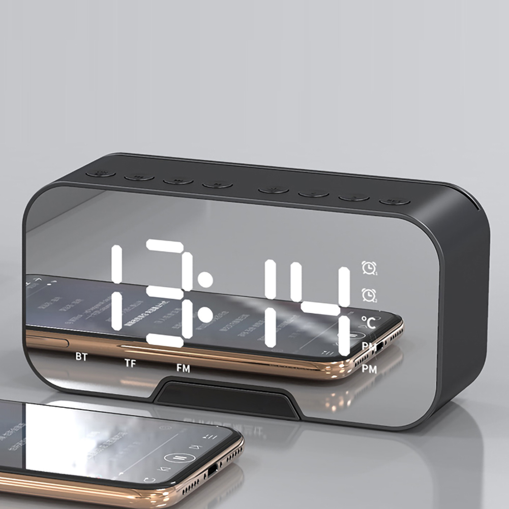 Reloj despertador recargable con configuración de reloj Dual, pantalla LED, reloj despertador para dormitorio y estudio