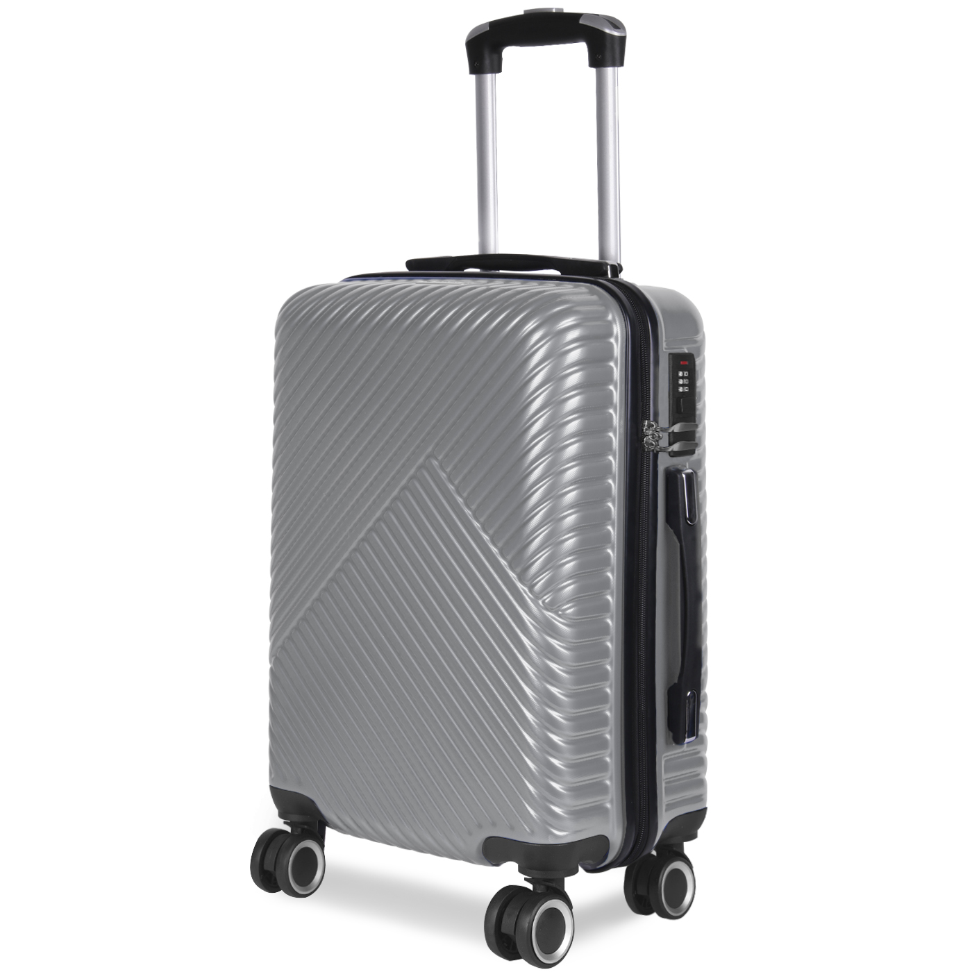 Maleta de Viaje Cabina, Mediana, Grande, rígida 100% ABS, Ruedas Giratorias 360, Mango Telescópico, Prácticas y Ligeras con Cierre de Seguridad rígida. Ideal para todo tipo de Viajes