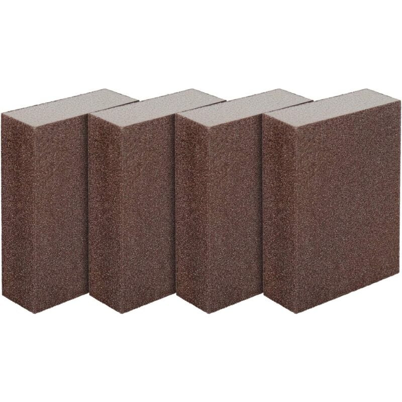 TK Pack de 4 esponjas de lijado, bloques para superficies húmedas y secas, grano fino 240 a 320