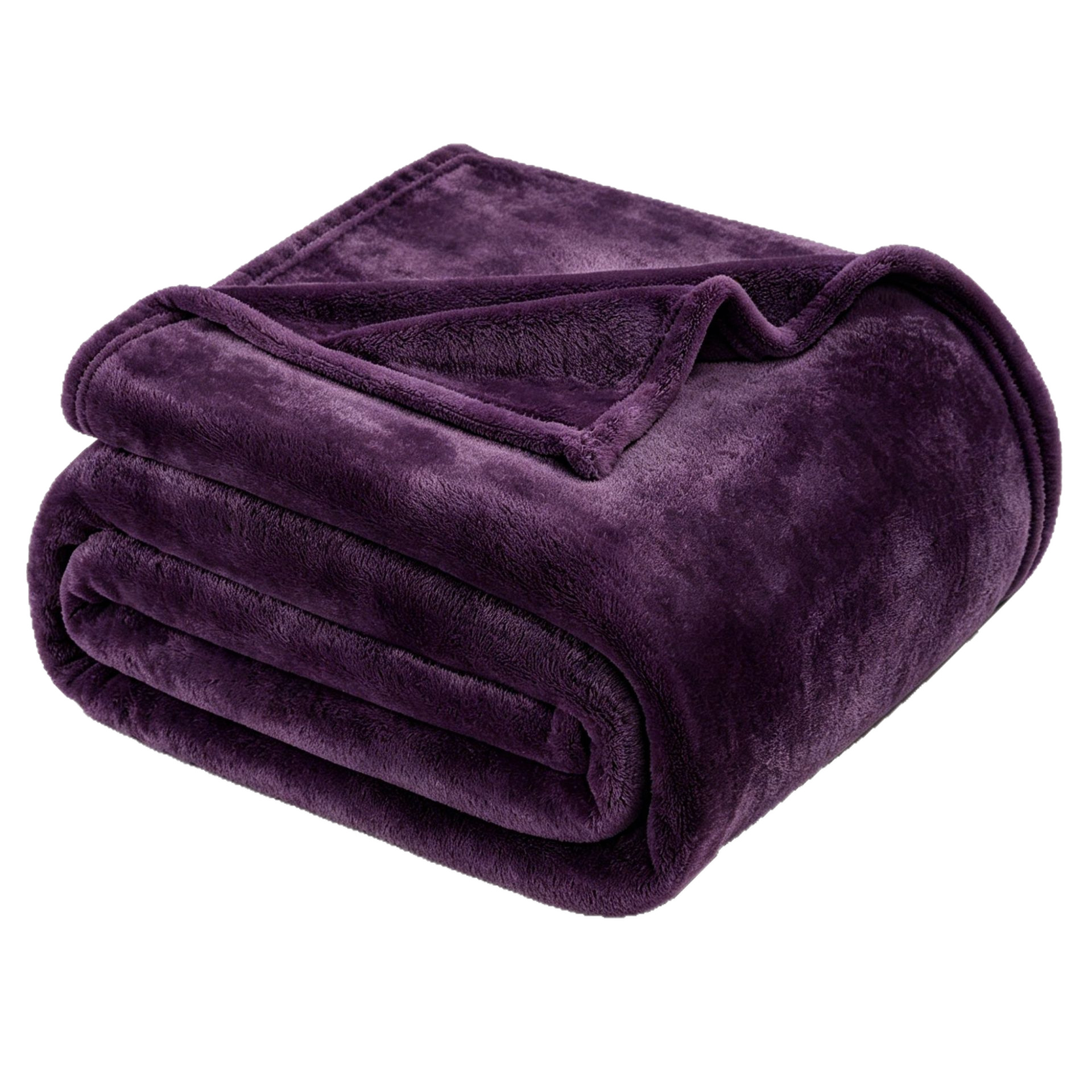 Manta de franela morada: una manta de franela suave, cómoda y ligera, ideal para camas, sofás, sillones, viajes y acampadas