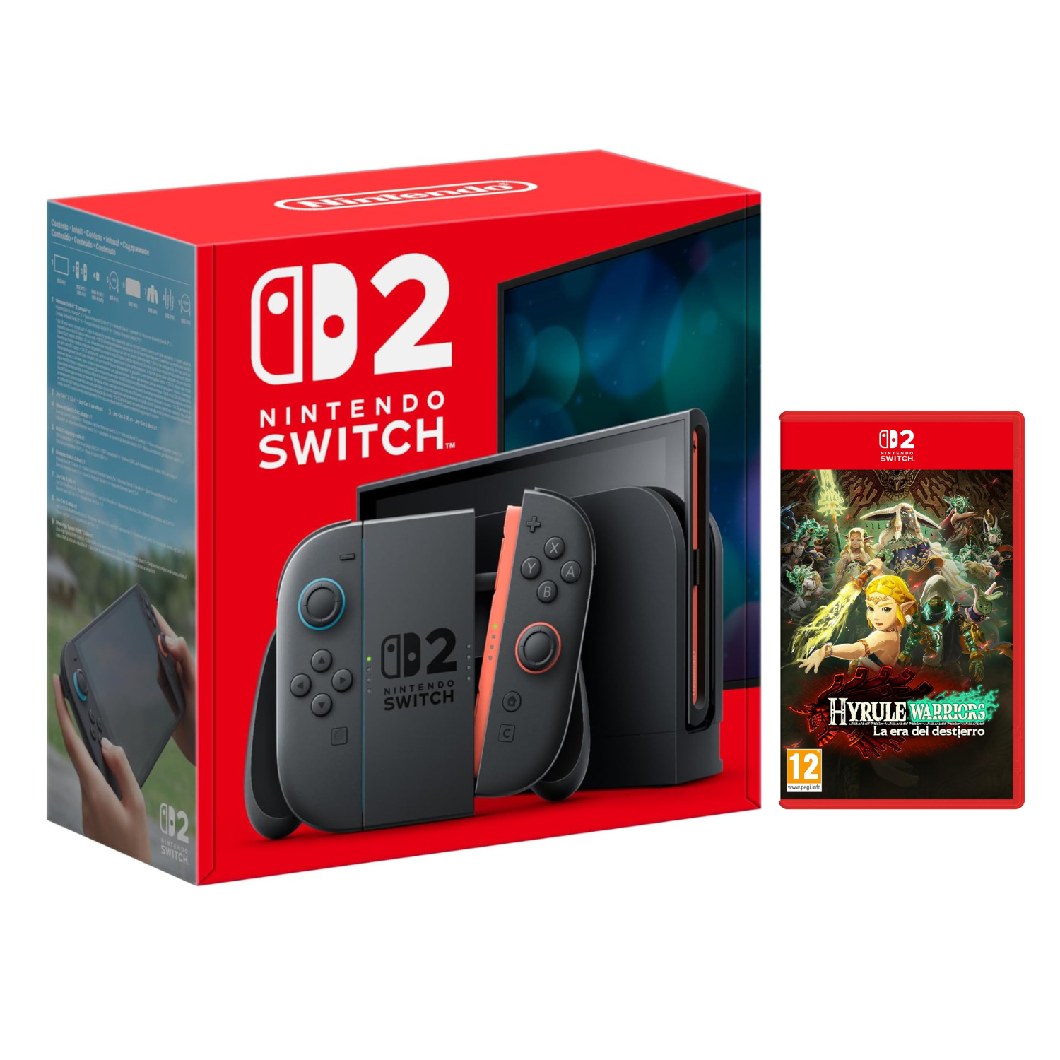 Nintendo Switch 2 SW2 Consola + Juego Físico Hyrule Warriors: Age of Imprisonment (La Era del Destierro) PAL España | (Versión ESPAÑOLA)