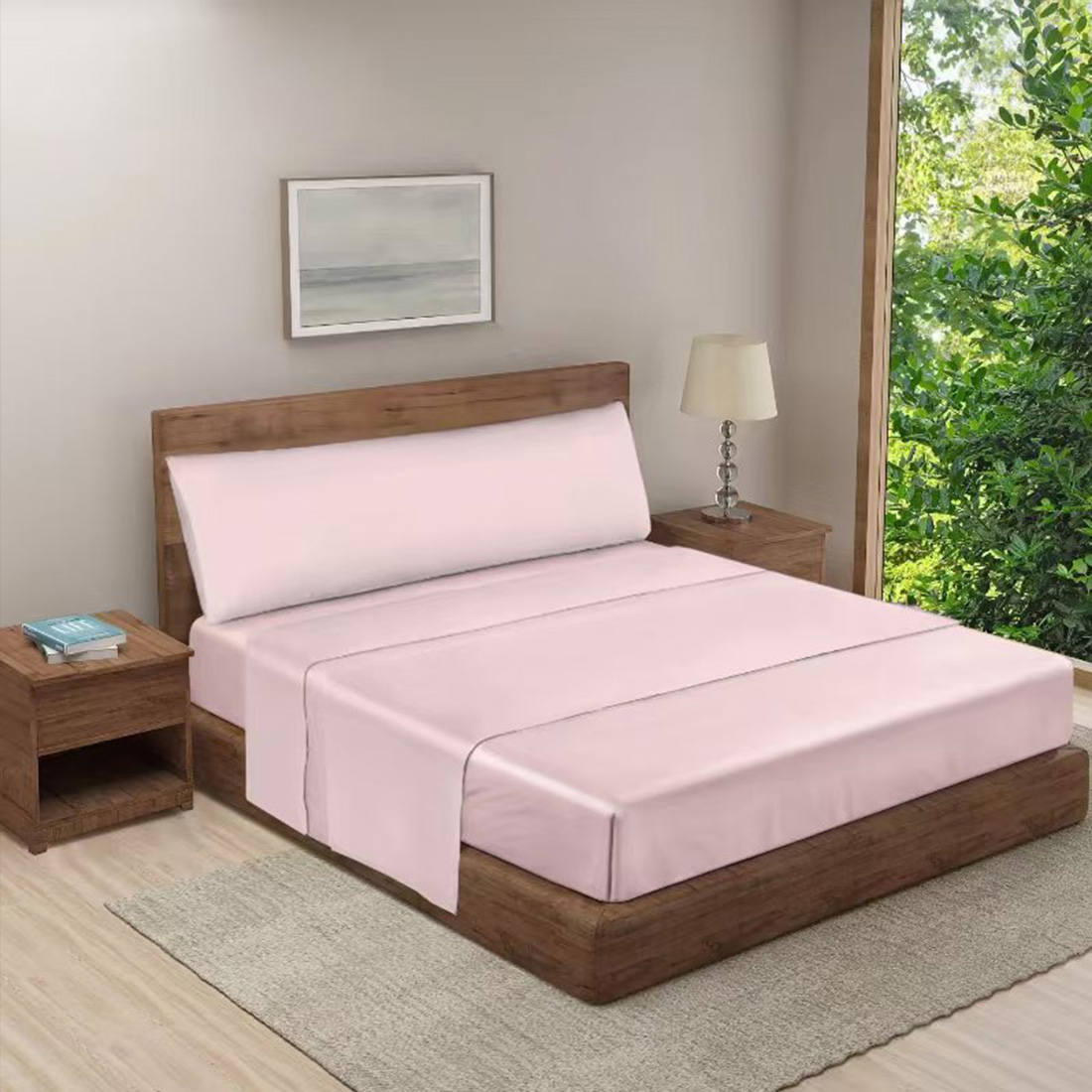 HOMESOL® juego de sábana verano - 85G/poliester 100%/impresion nano no pierde color /extrasuave
