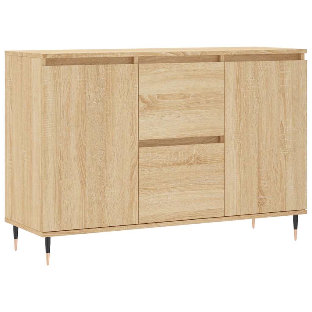vidaXL Aparador de madera de ingeniería  101,5x35x70 cm Multicolor
