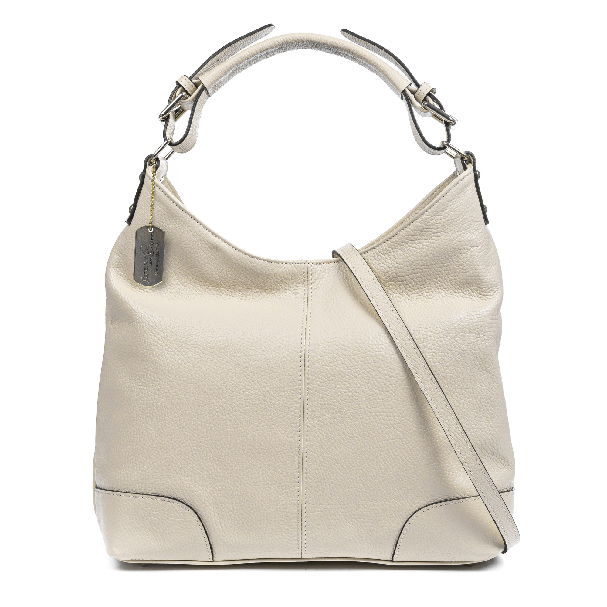 FIRENZE ARTEGIANI Ascoli bolso de hombro piel auténtica dollaro 36x12x26cm