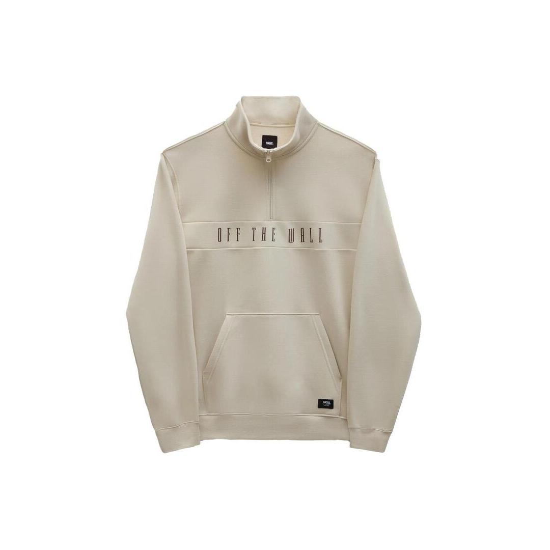 Sudadera Hombre Vans Stenson Qzip Crudo - Suave Felpa de Algodón