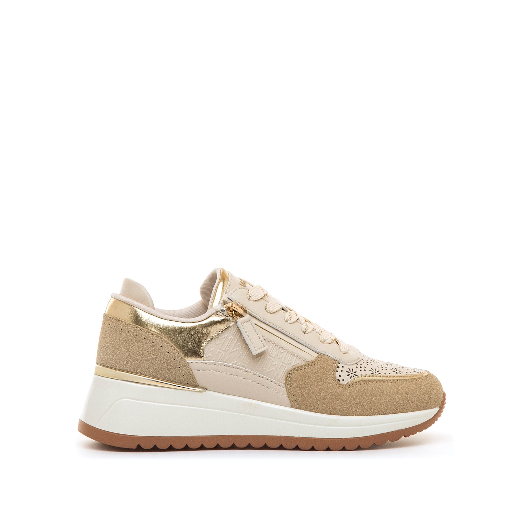 MARIAMARE deportivas mujer salerno oro con cierre cordones y tipo de puntera redonda