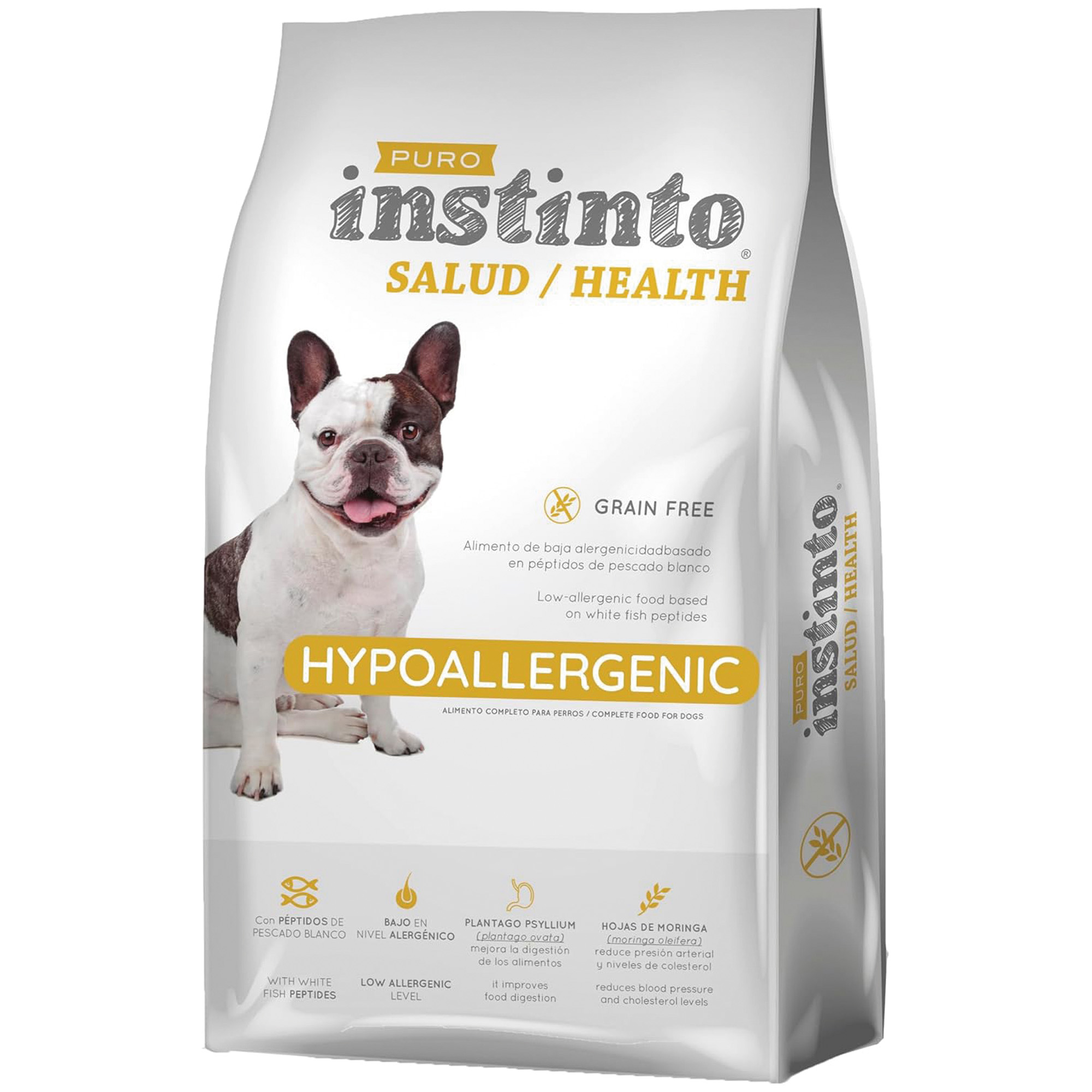 Puro Instinto Salud Hypoallergenic - Pienso sin cereales para perros sensibles y propensos a intolerancias alimentarias