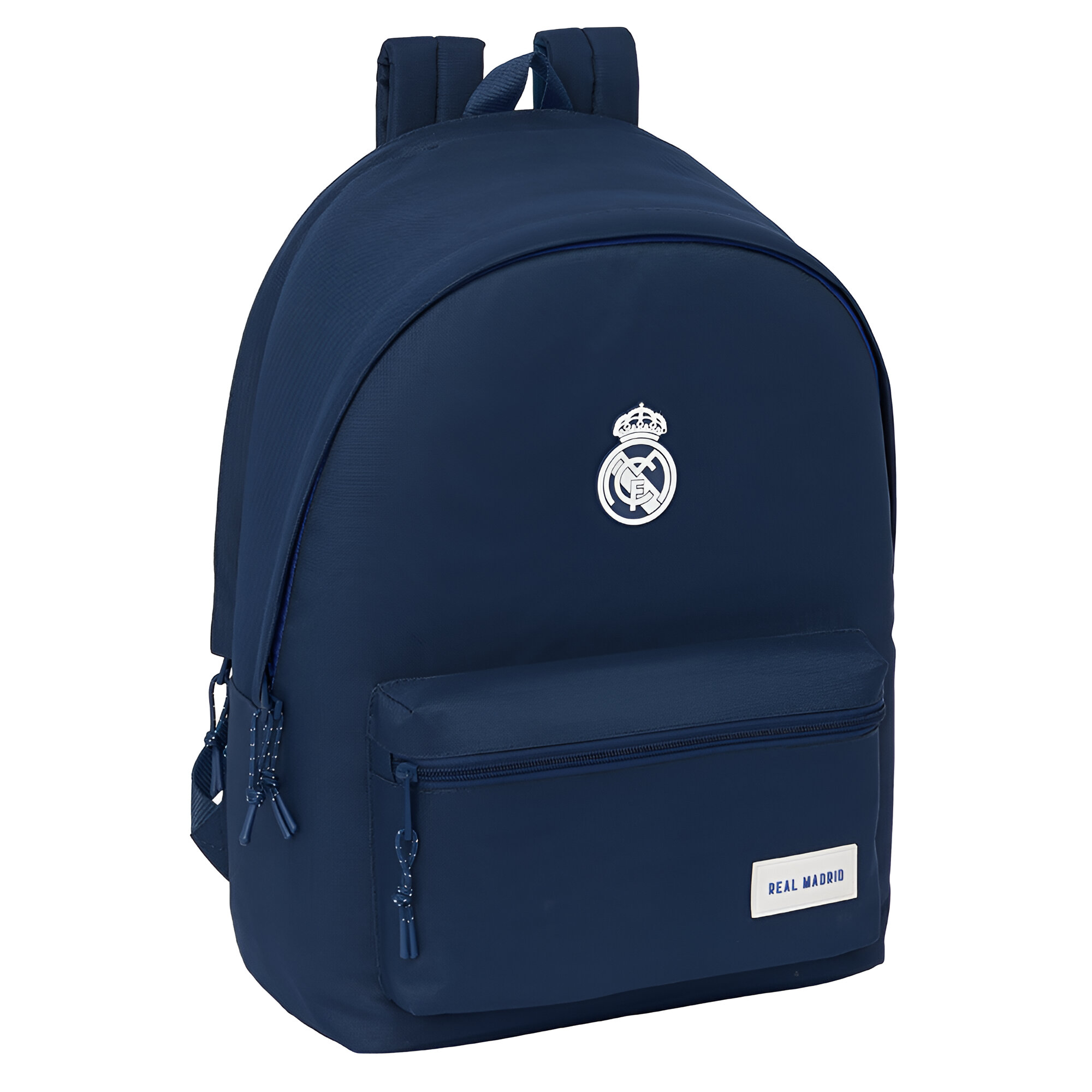Mochila Real Madrid Doble Para Portatil + USB - 310x180x440 mm 24.55L - Color Marino