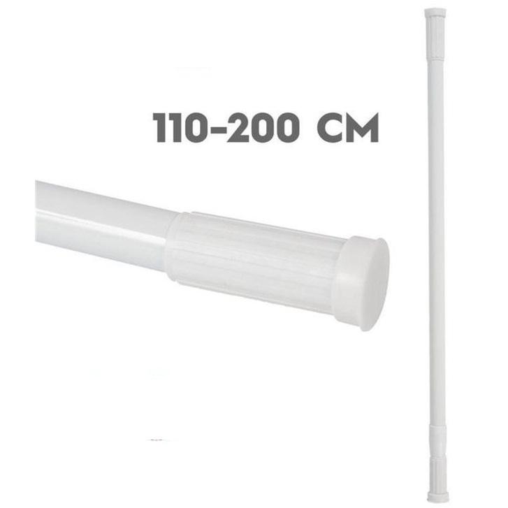 C.A | Barra Cortina de Ducha 🚿 | Acero Inoxidable Extensible | Sin Perforar | Ajustable y Resistente