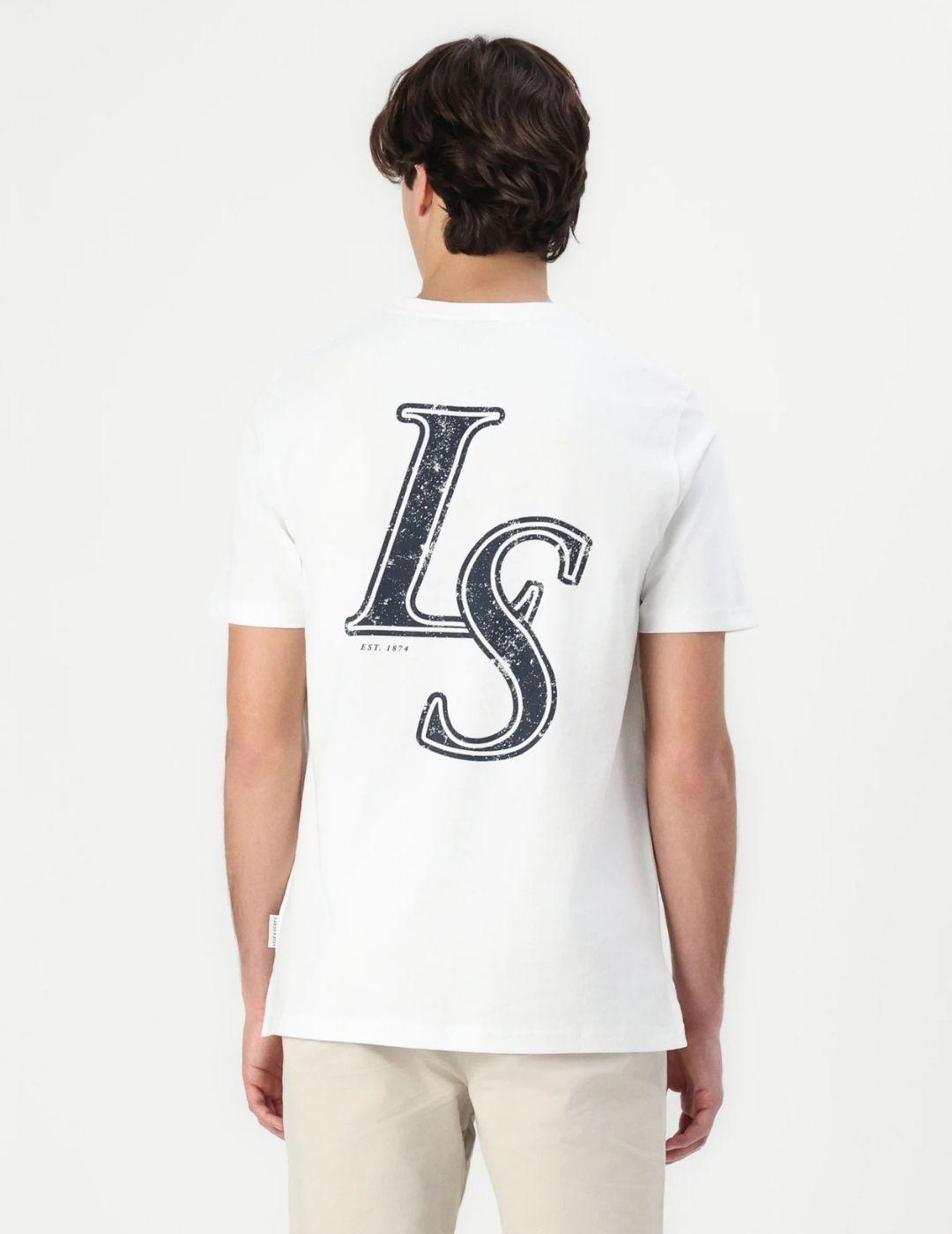 Camiseta Lyle&Scott Emblem Graphic Blanca hombre