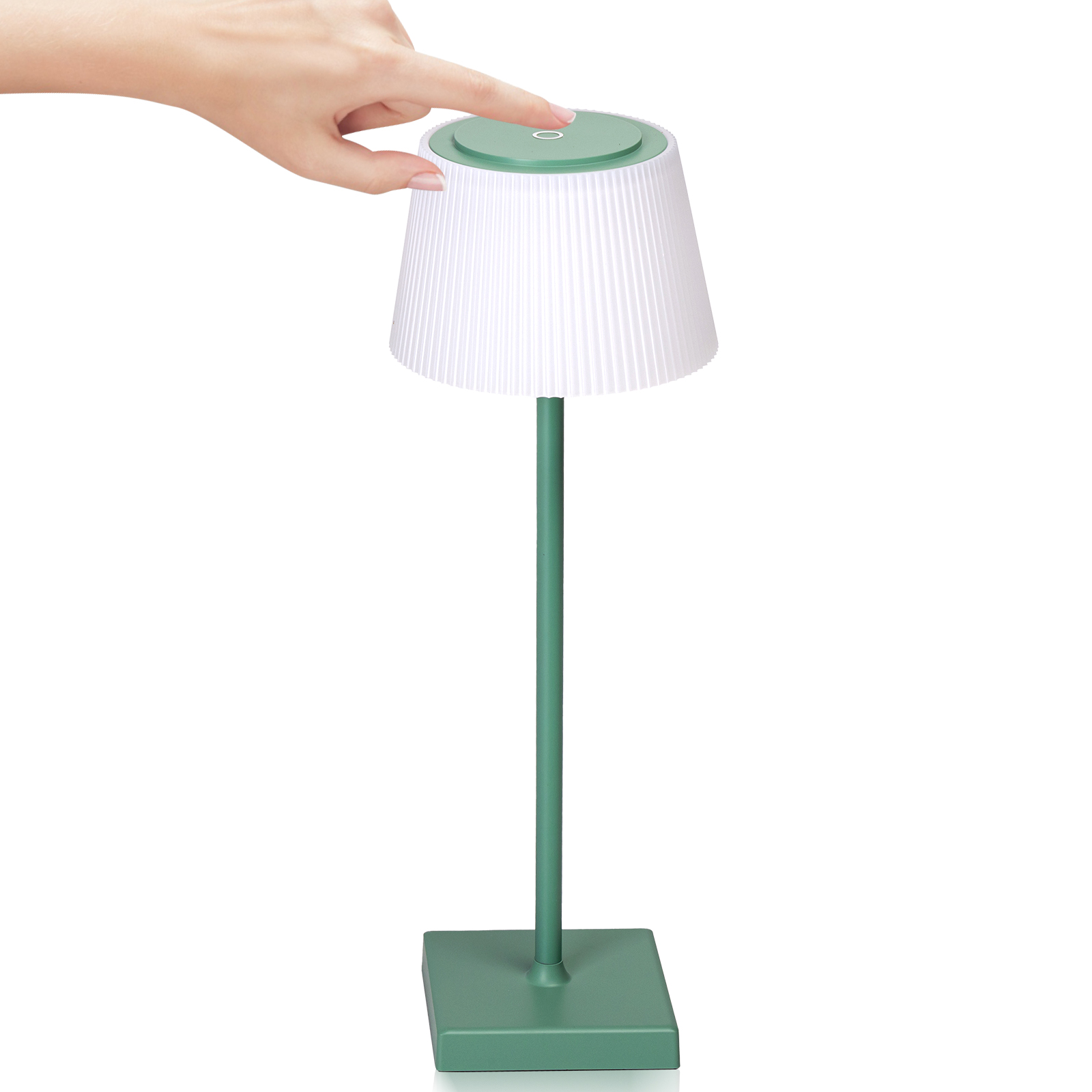 Aigostar Lámpara de Mesa Inalámbrica Recargable USB, Lámpara de Escritorio Táctil Regulable, 3 Modos de Color, Lámpara de Noche IP54 Impermeable para Interior y Exterior, Dormitorio