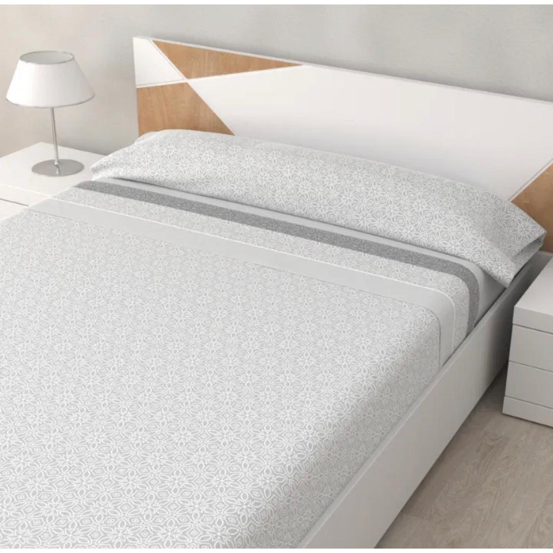 Juego Sábanas (3 piezas): sábana encimera + sábana ajustable + 1 fundas de almohadade 90x135x150cm 100% Microfibra