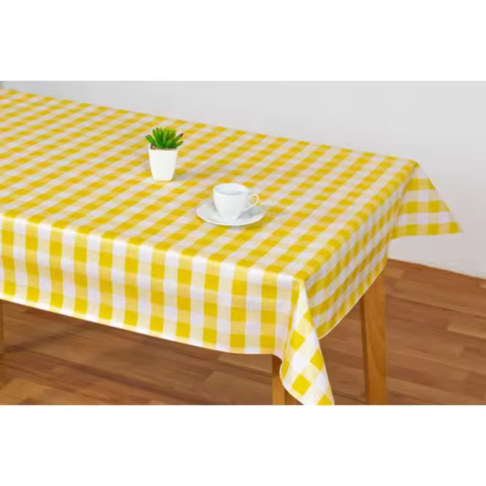 Mantel Hulehule Tex - Anti manchas Resistente a Agua PVC Pic-Nic Amarillo