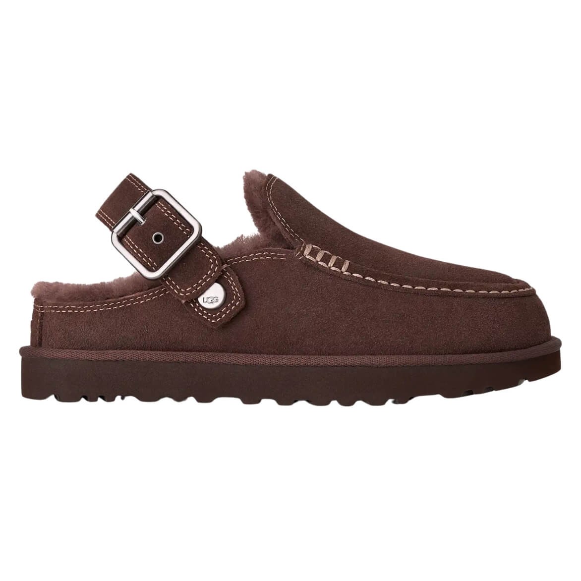 Zuecos De Mujer En Piel Goldenstar Evelina Burnt Cedar De Ugg