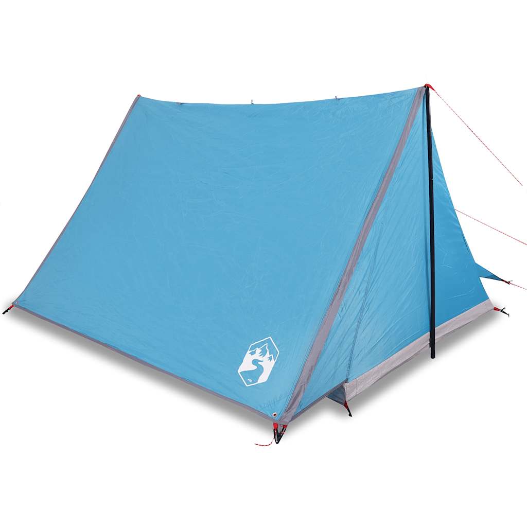 vidaXL Tienda de campaña 2 personas tela opaca impermeable Color Blanco opaco,  Azul,  Gris y naranja y mas