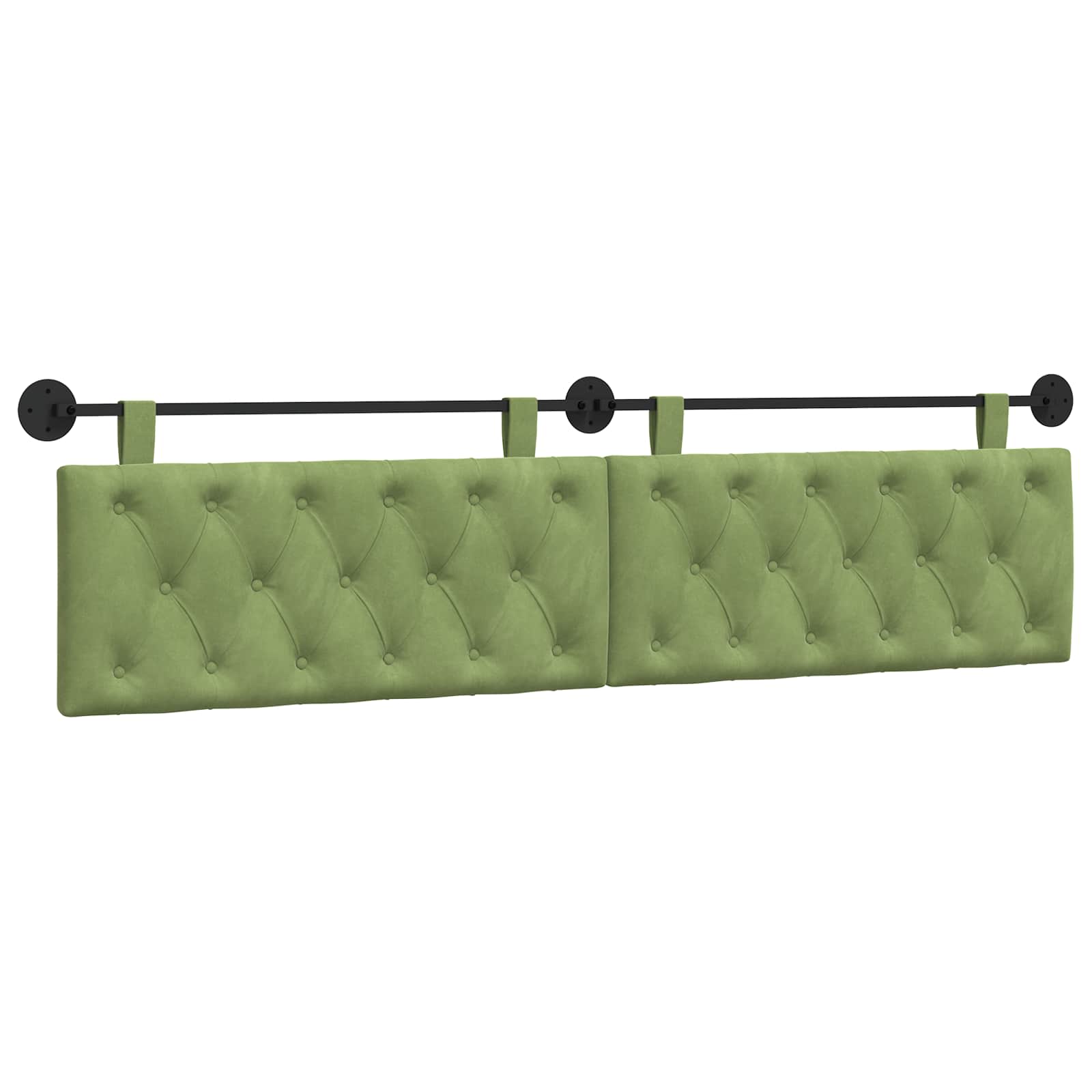 vidaXL Cabecero colgante Terciopelo 210 x 55 x 7 cm Multicolor