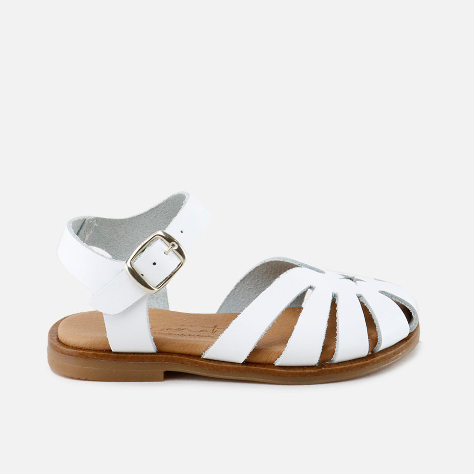 Sandalias cangrejeras estrella blanca Papanatas | Eli 1957