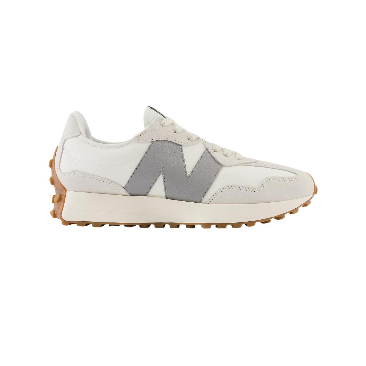 Zapatillas new balance u327lt blanco gris de mujer.