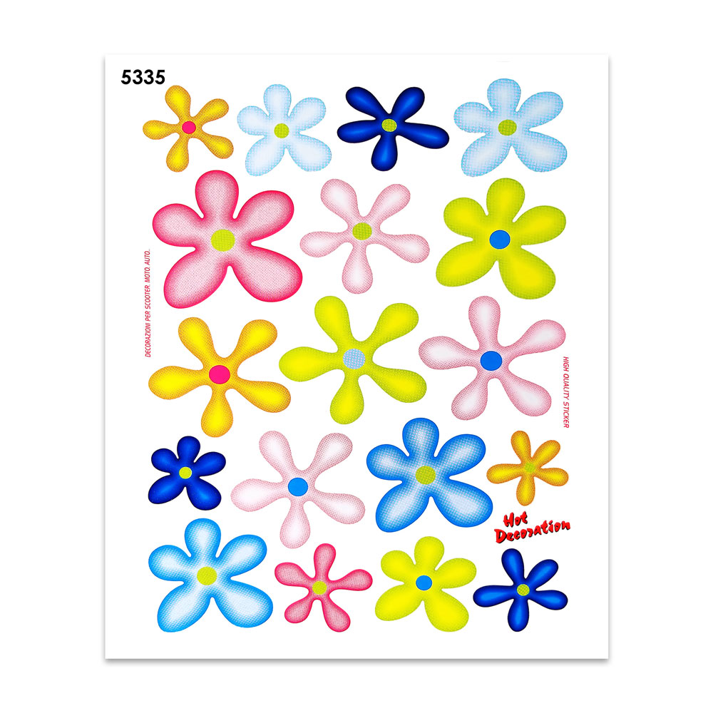 Pegatinas Flores 35x25 cm