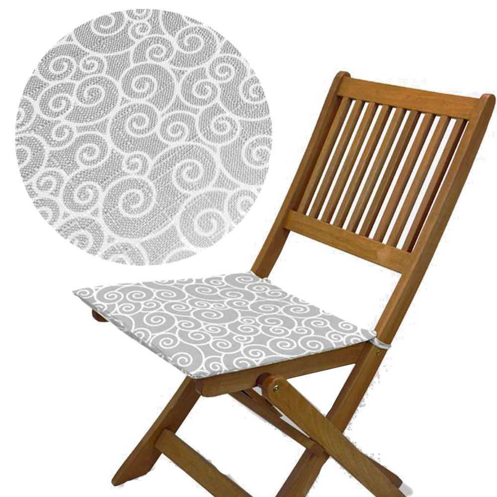 EasySpeed Pack 2/4/6/8 Cojin Cuadrado para Silla, 40 x 40 x 3CM, Cojines Almohadilla Asiento Acolchada, con Cinta para Atar