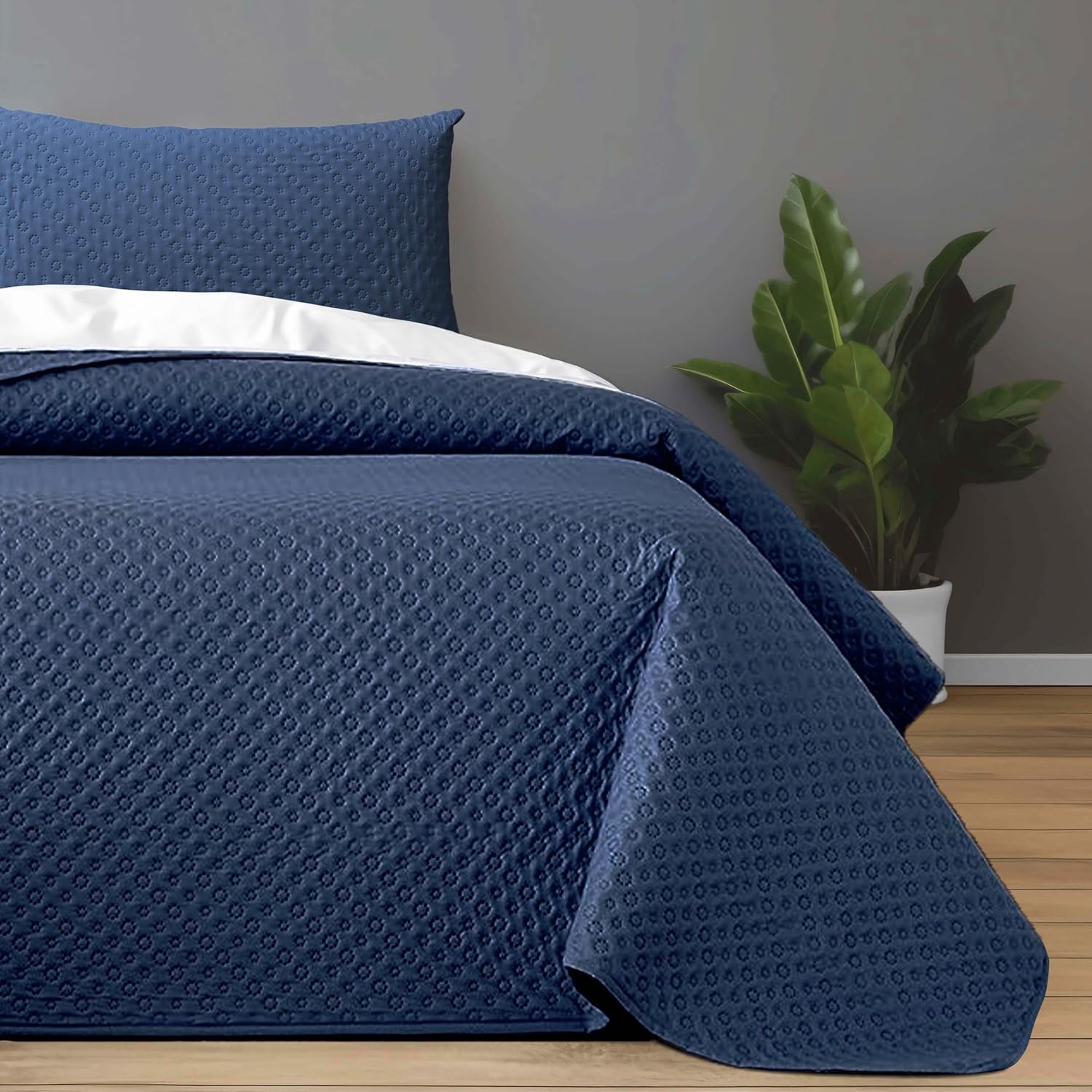 Colcha bouti para Verano y Entretiempo, Colcha para Cama 90/105/135/150, 100% Poliester, Colcha Cubre Cama Fina, Suave, incluye funda de cojin 45x70cm