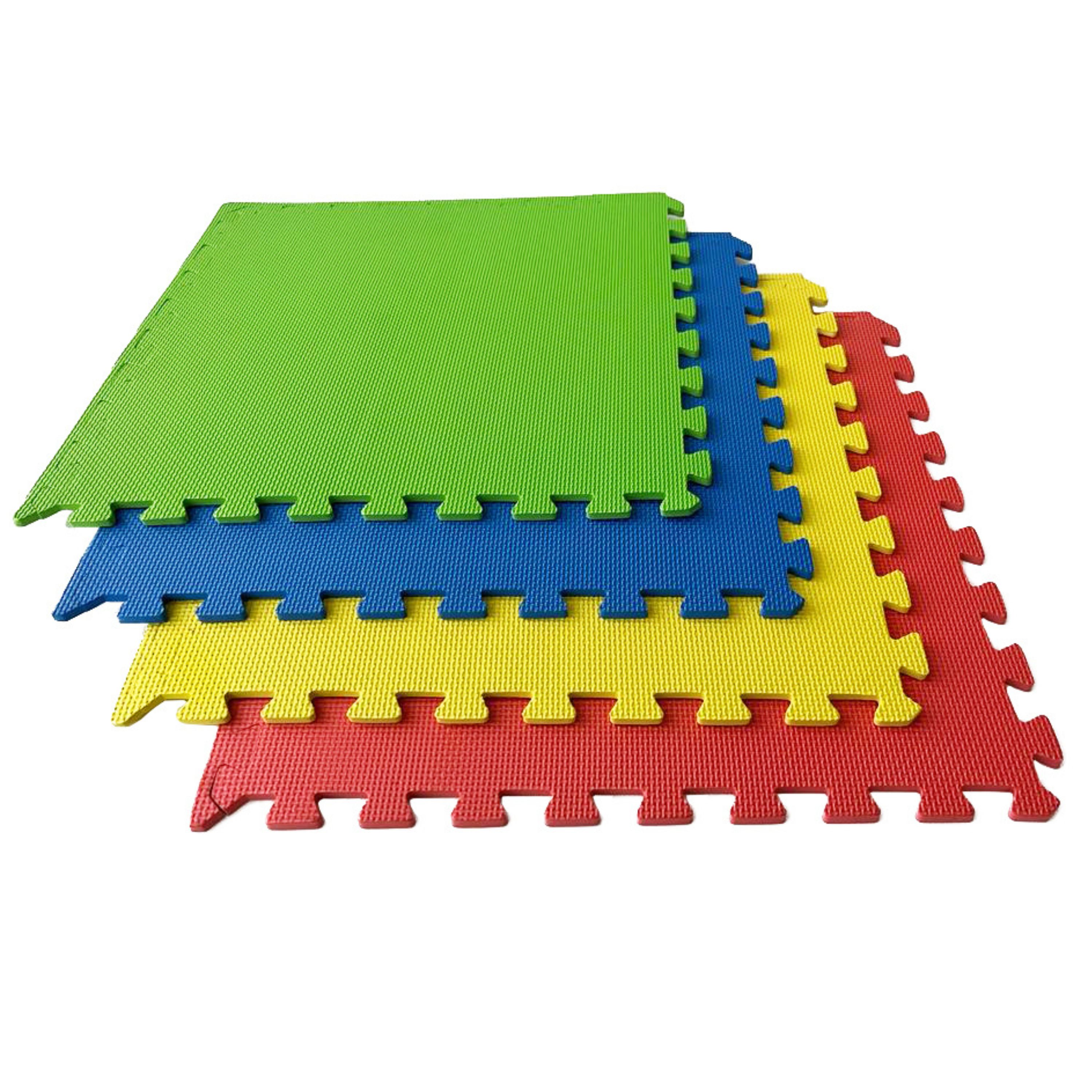 Alfombra Puzzle para Bebés y Niños Acolchada | Tapete Juego Infantil 60x60cm | Suelosport