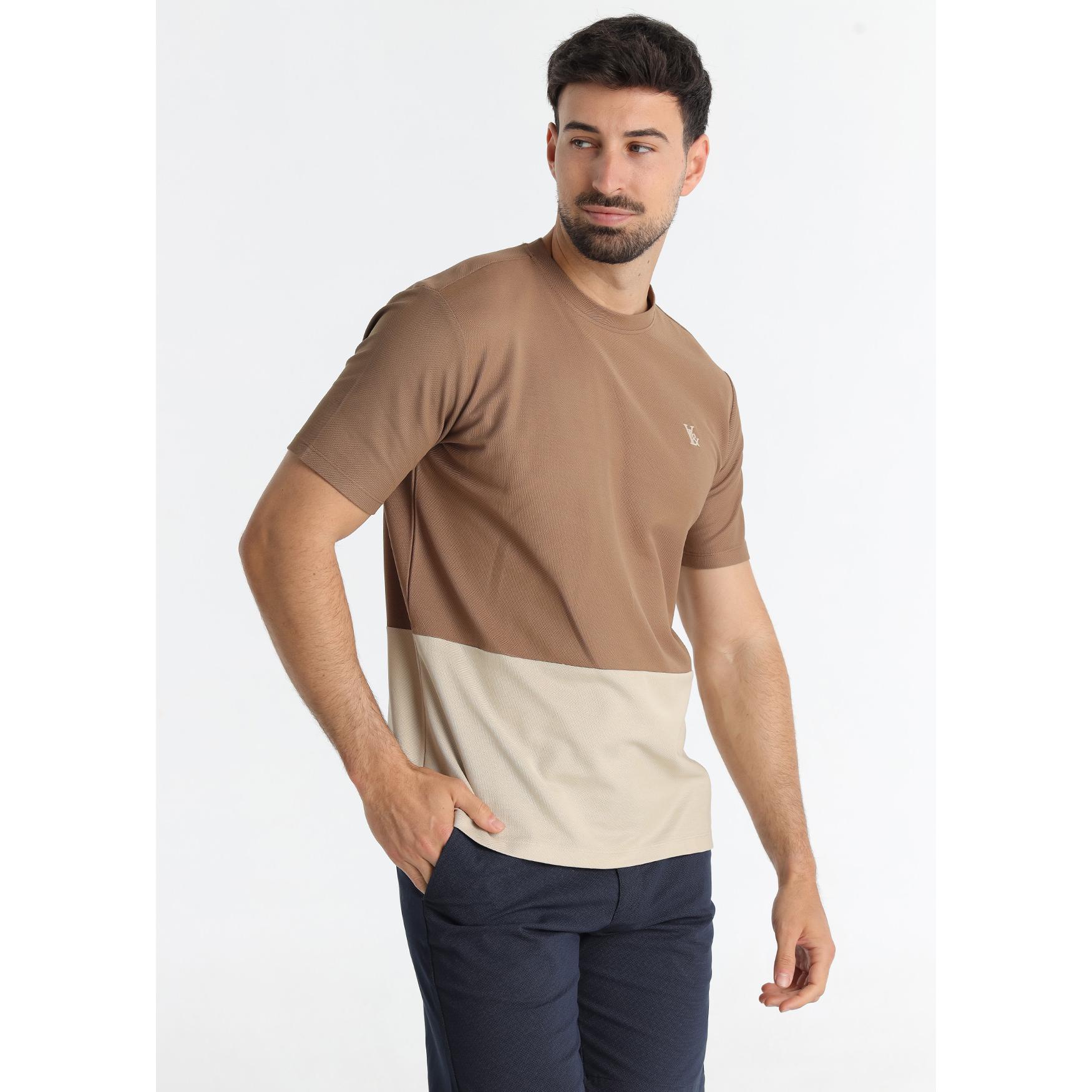 Victorio & Lucchino - Camiseta Block Bordado Brown