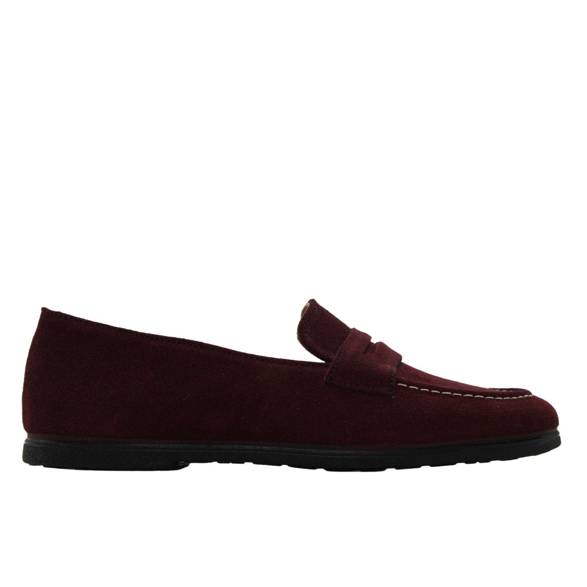 MACARENA RANIA119 Mocasines casual de antelina, antifaz, suela plana de goma, para señora