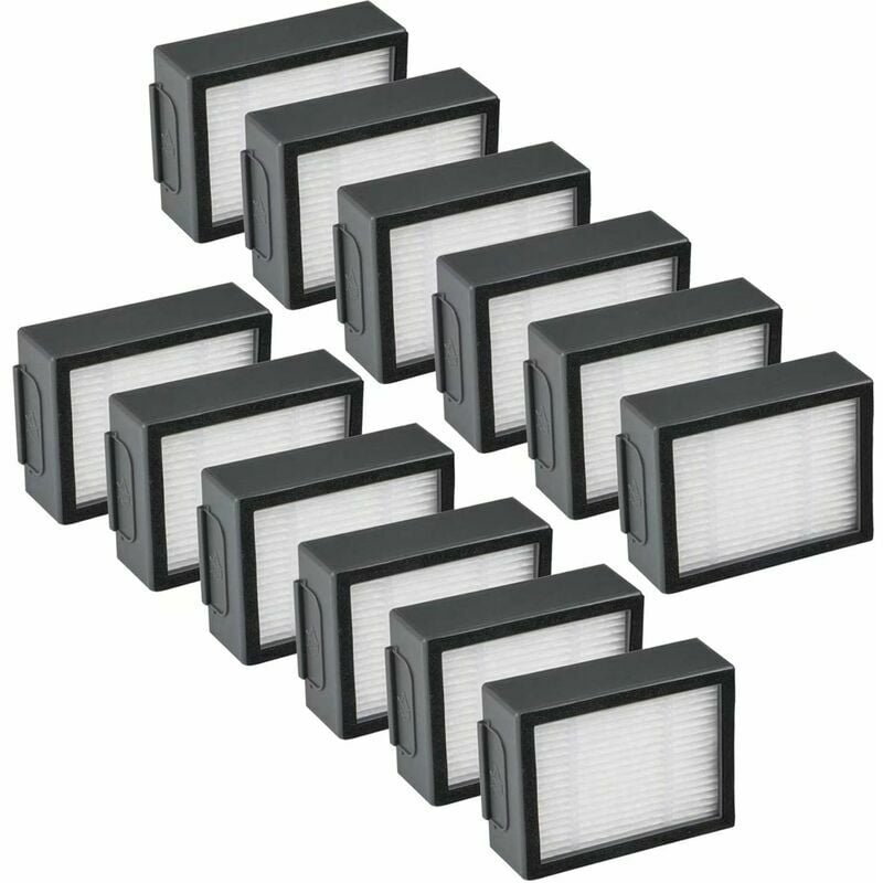 12 filtros HEPA EUR compatibles con Robot Roomba series i y e i3 i4 i6 i7 i8 e5 e6 +plus