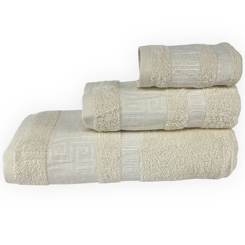 RUFINO DÍAZ Juego Toallas 3 Piezas 500 gr/m2 Capri 100% Algodón - Tejido absorvente, suave y resistente - Para baño, spa, piscina