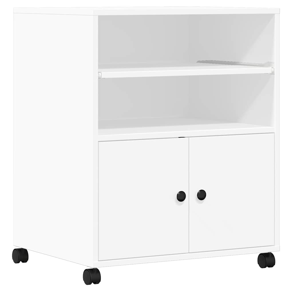 vidaXL Soporte para impresora con ruedas 60x48x74 cm Multicolor