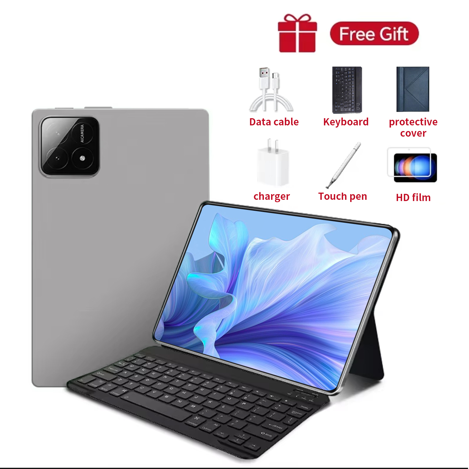 New Android Tablet 12000mAh 10.36 inch Global Version 16GB+1TB New Network 10 Core Android 13.0 Wifi Tablet