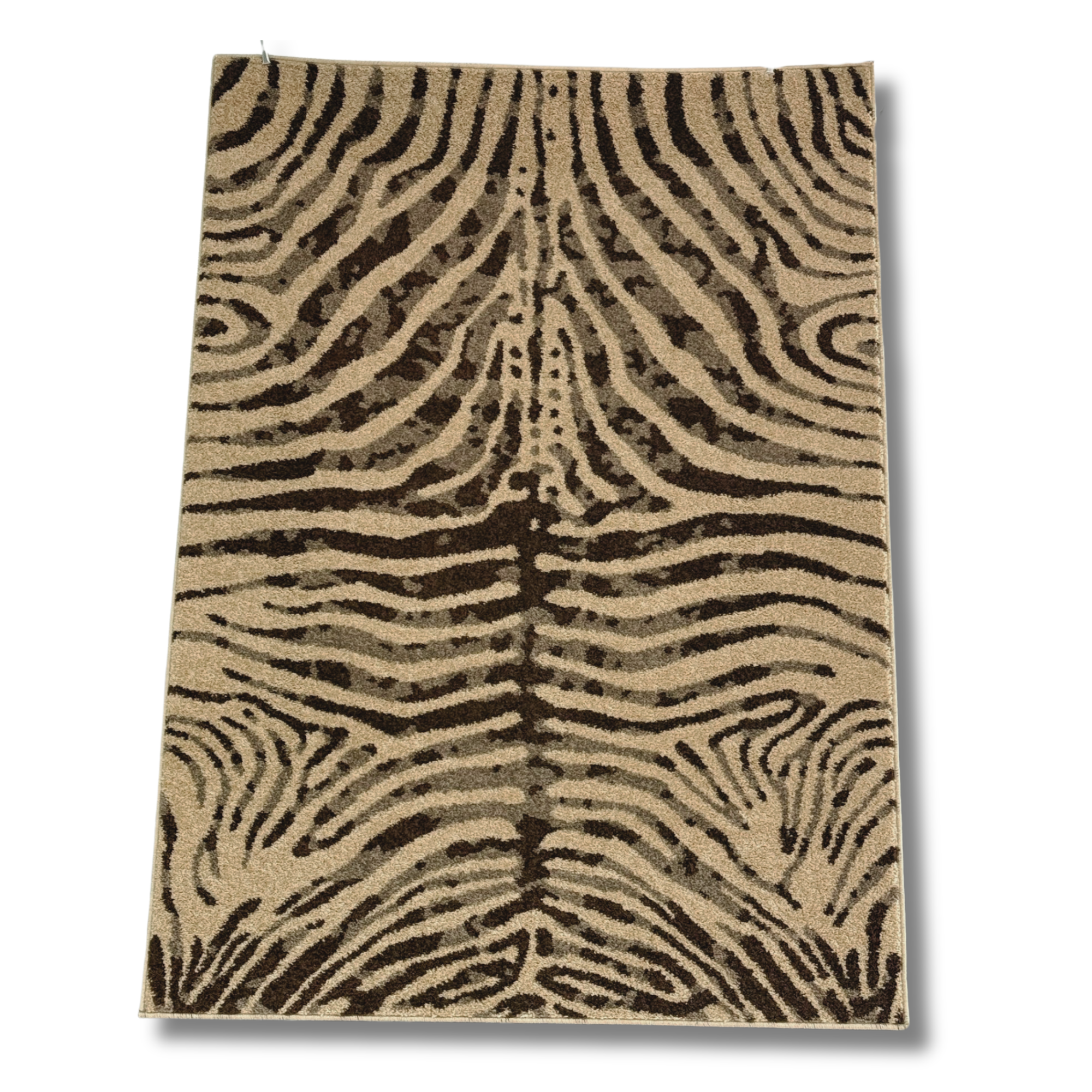 ALFOMBRAS IBERIA - Alfombra de salón CEBRA - Alfombra Grande para Salon o Dormitorio  con Diseño estampado de Cebra  Fabricada en España con Polipropileno Frisse