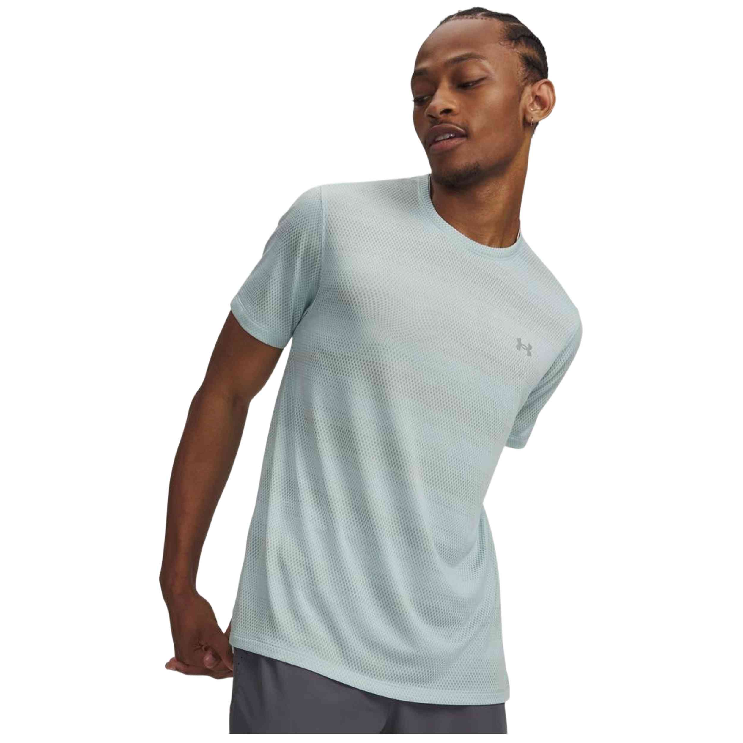 Camiseta Under Armour modelo Ua Velociti Ss en color Turquesa