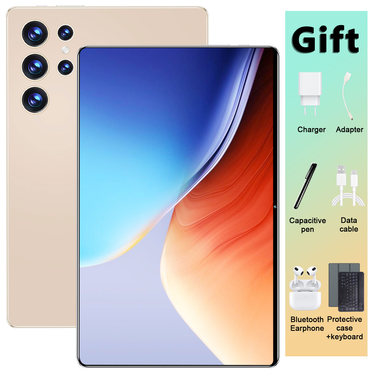 5G Global New 10.36 inch 16GB+1TB tablet 14 core Android 13 Pad 4K HD 5G WIFI Bluetooth 20000mAh tablets
