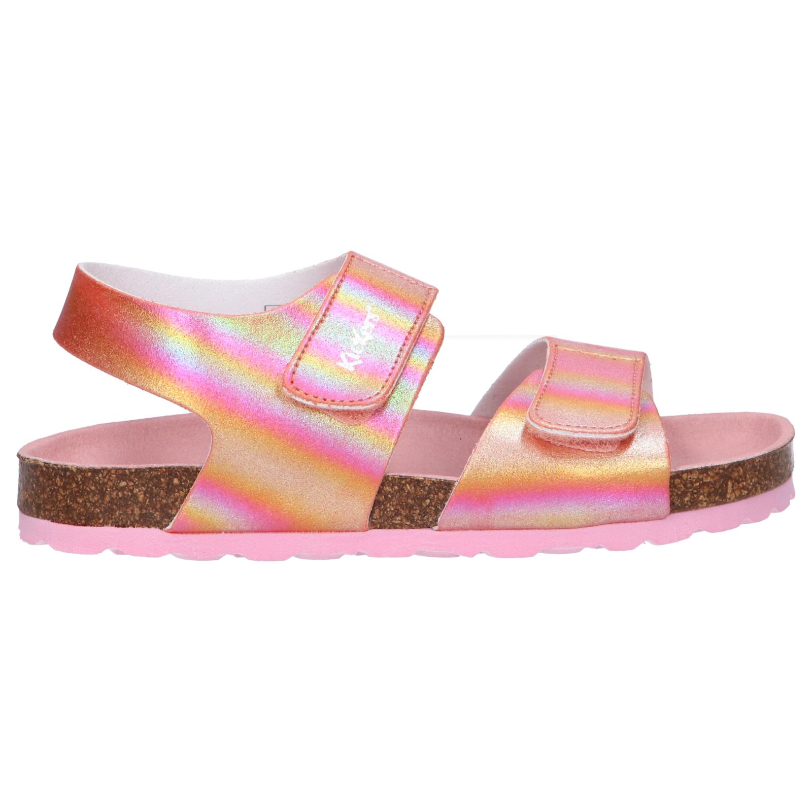 Kickers girl's sandals 895453 -10 summerkro 133 rose rainbow