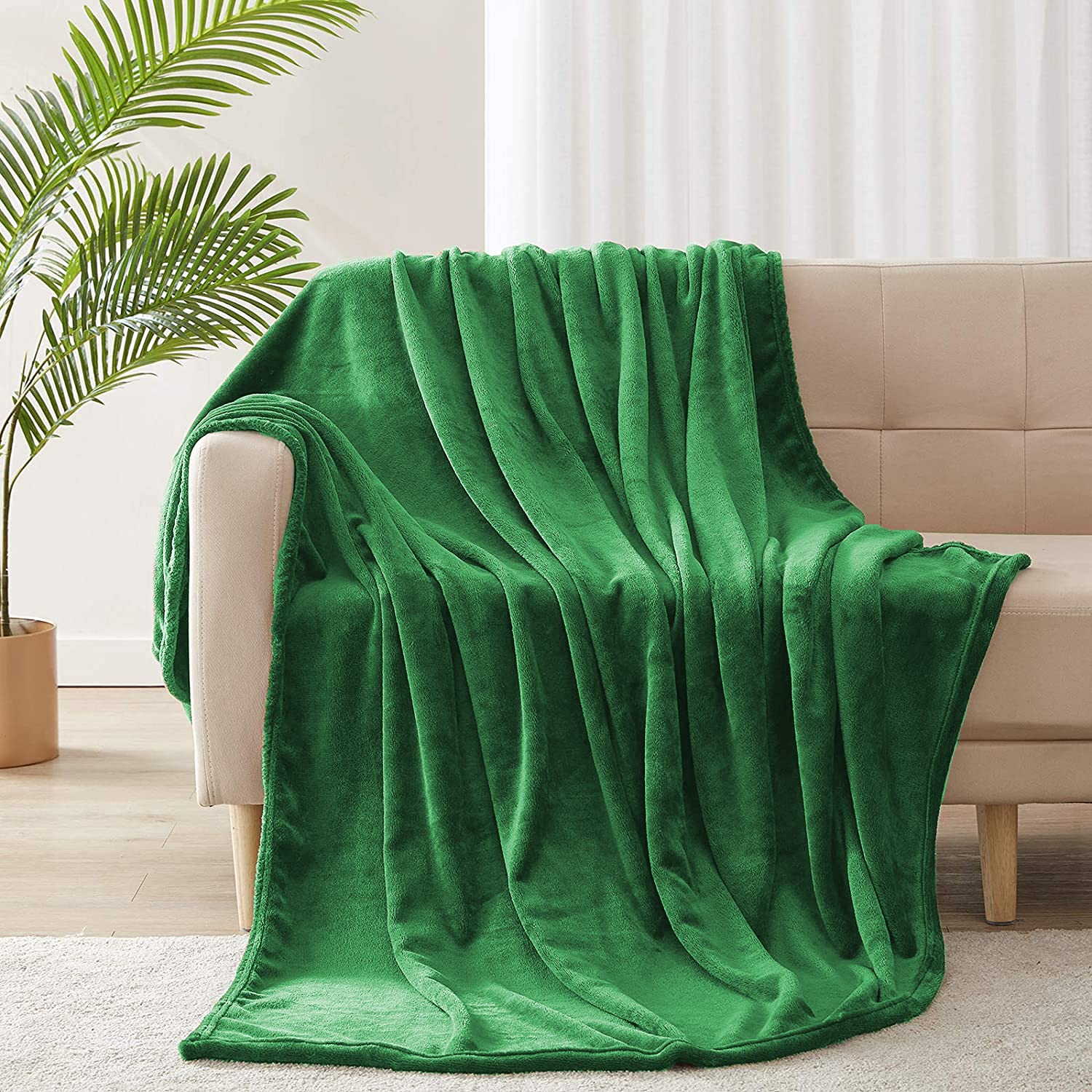 Yibo Manta de Franela para Sofá, Manta de Franela para Cama, Manta para Mascotas, Mantas Ligeras, Extra Suave Cálido