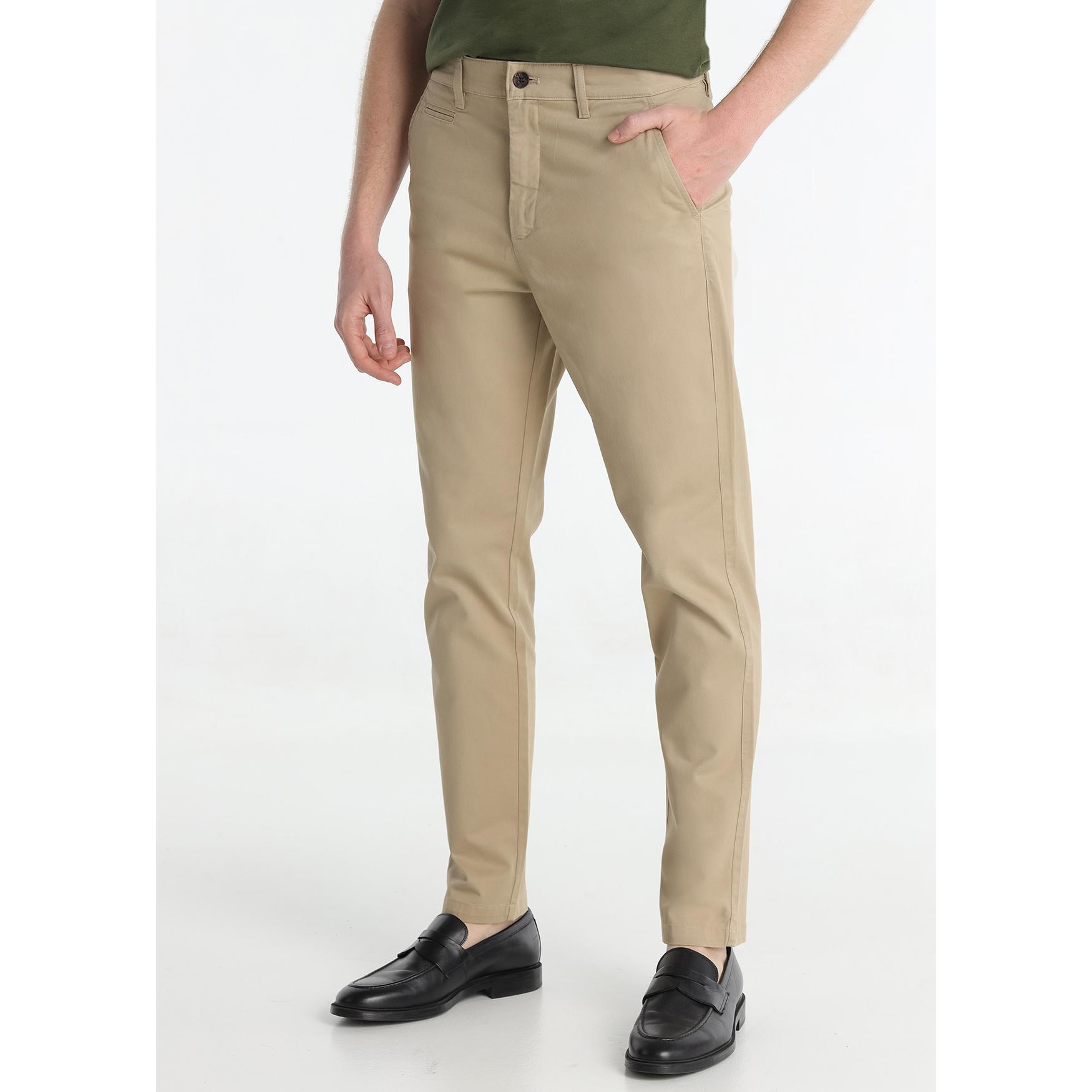 LOIS JEANS - Pantalon chino - Tejido Saten - Slim fit - Tiro medio - Tallaje en Pulgadas- Tallaje en Pulgadas