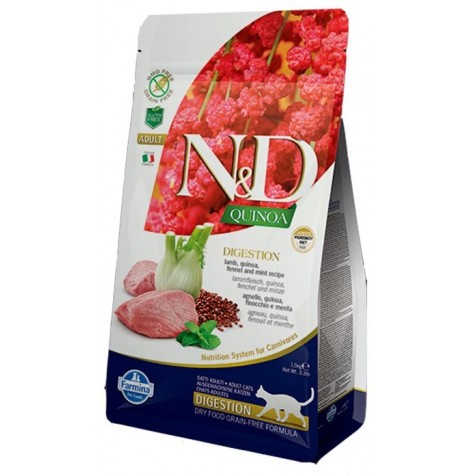 Farmina Nd Quinoa Grain Free Digestion Cordero Gato 300 Gr