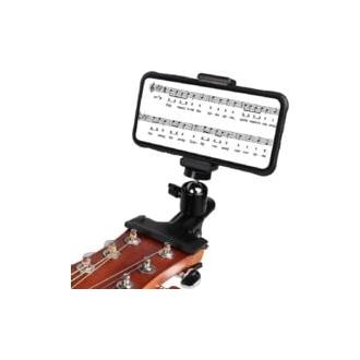 CA Soporte para teléfono con clavijero de guitarra y bajo Sollbry Soporte para transmisión en vivo Compatible con iPhone Compatible con teléfonos inteligentes Samsung (Soporte para teléfono para