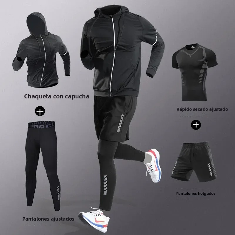 TK Conjunto De Entrenamiento Para Hombres Fibra De Hielo Secado Rápido Running Fitness Completo Para Maratón Ciclismo Gimnasio