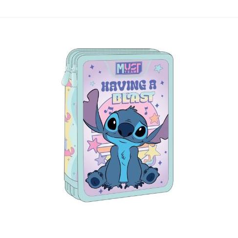 ESTUCHE PLUMIER CON 3CREMALLERA DE STITCH ,HELLO KITTY, KUROMI,GABBY DOLLHOUSE,BLUEY,FROZEN Y MINNIE PARA NINAS PINTAR,BUENO REGALO