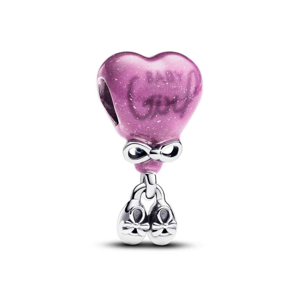 Pandora Charm Gender Reveal Niña que Cambia de Color  793238C01 , para Mujer