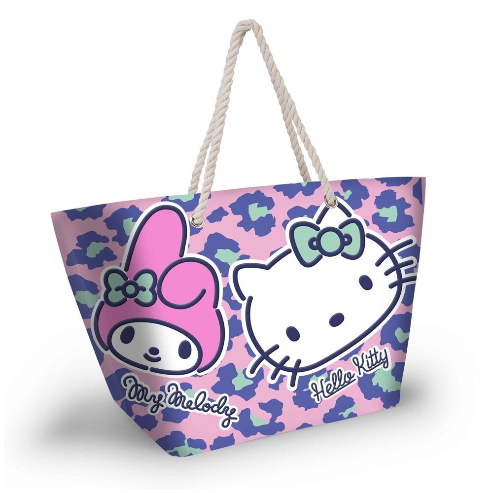 Bolsa Playa Safari Hello Kitty 37x52x17cm.
