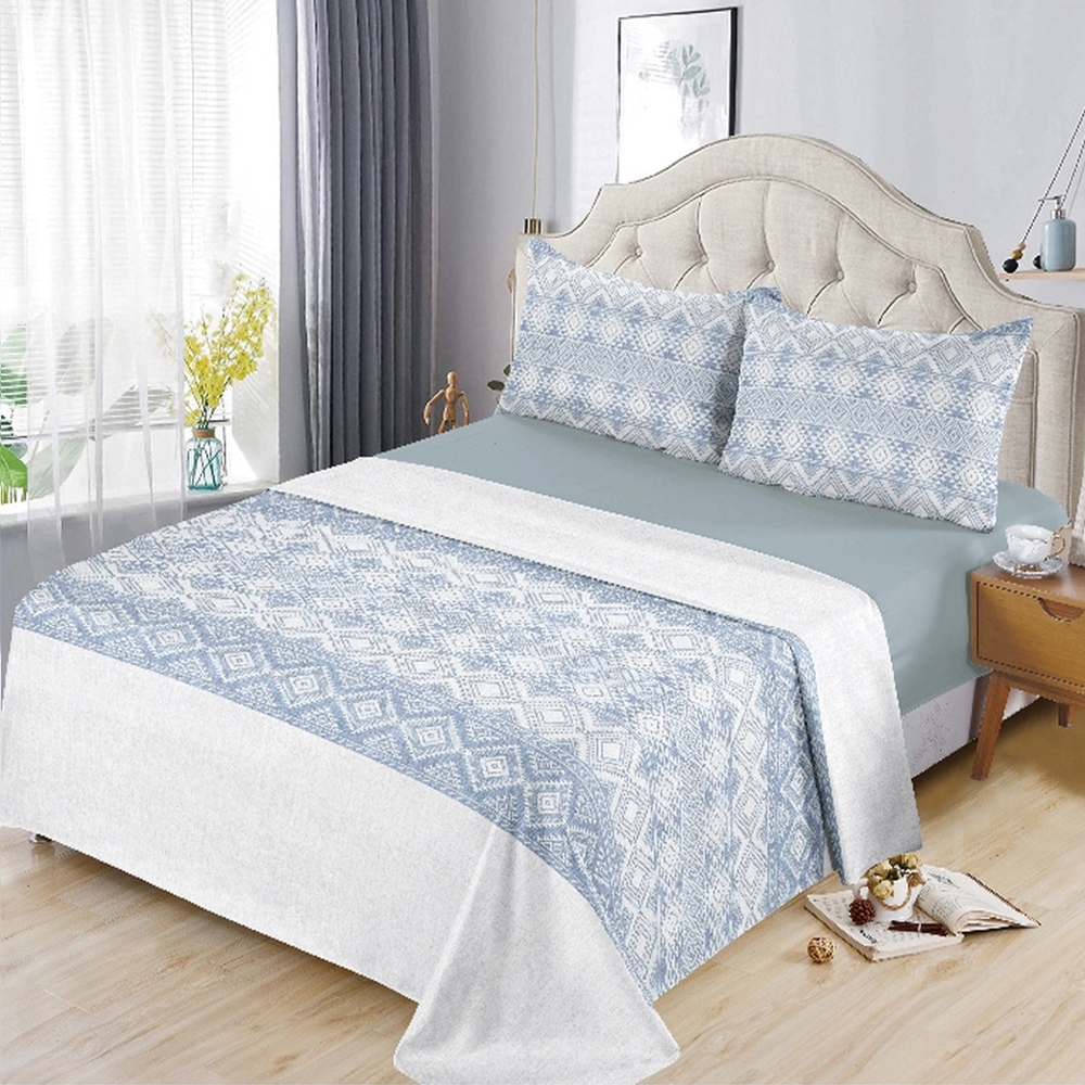 PLUSHOME Juego de Sábanas de Microfibra de Poliéster Suave Hasta 5 Piezas Tapa, Sábana Bajera y Fundas de Almohada Cama 90 160x260, 135 210x260, 150 230x260 Cm 180 250x270 Cm - Suavidad Duradera - Fácil Cuidado - Resistencia a las Manchas
