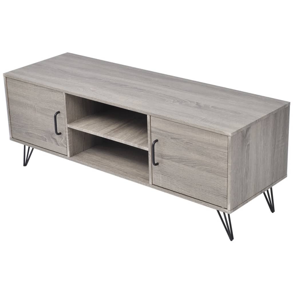 vidaXL Mueble para la televisión 120x40x45 cm gris