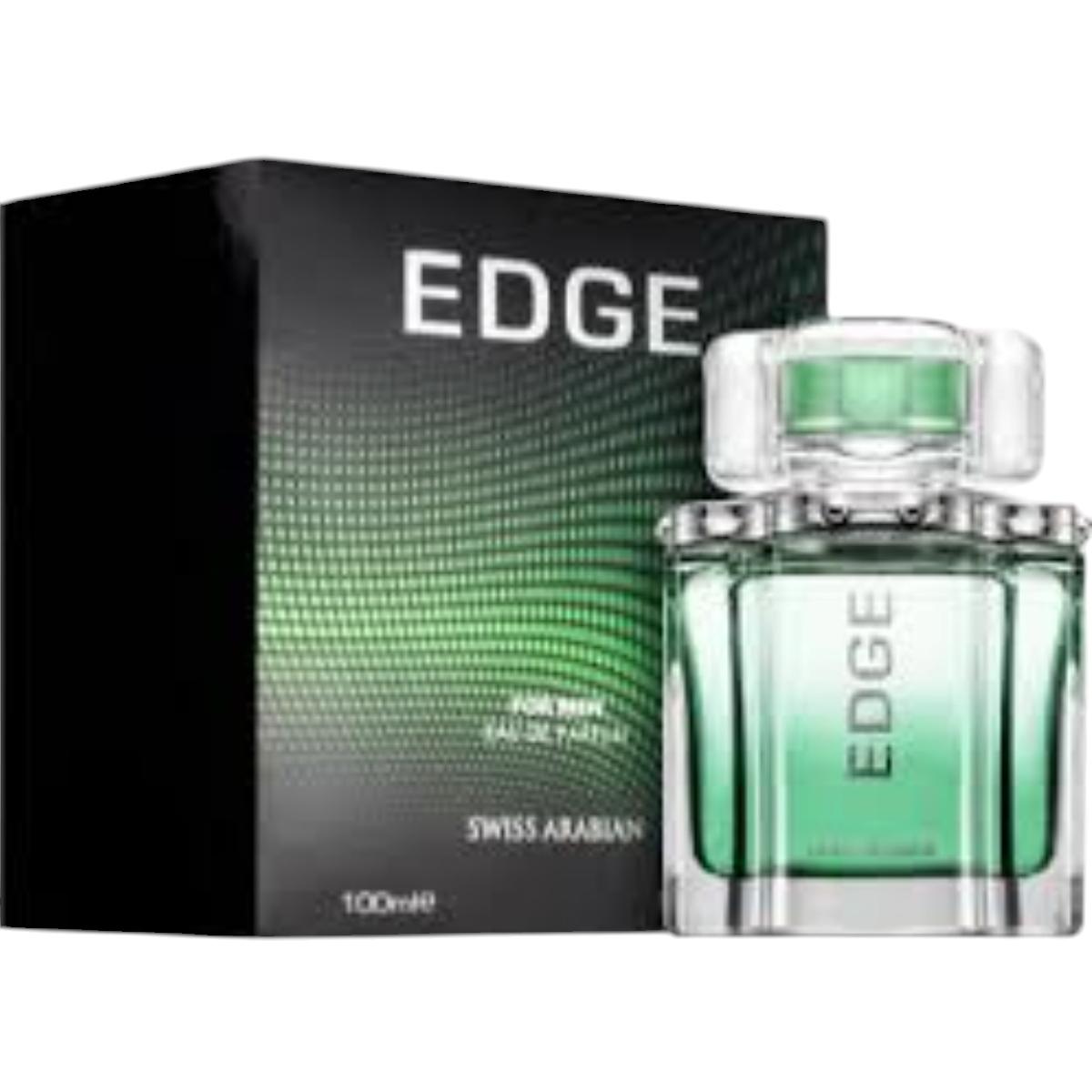 Swiss Arabian Edge 100ml para Hombres - Fragancia Masculina Eau de Parfum con Notas Cítricas, Florales y Amaderadas